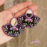 گوشواره گلدوزی بهار