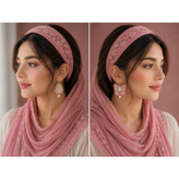گوشواره دست دوزگلدوزی مدل پروانه خیال