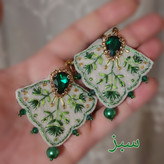 گوشواره گلدوزی مدل باغِ رویا