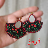 گوشواره گلدوزی بهار