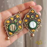 گوشواره گلدوزی مدل ترنُم